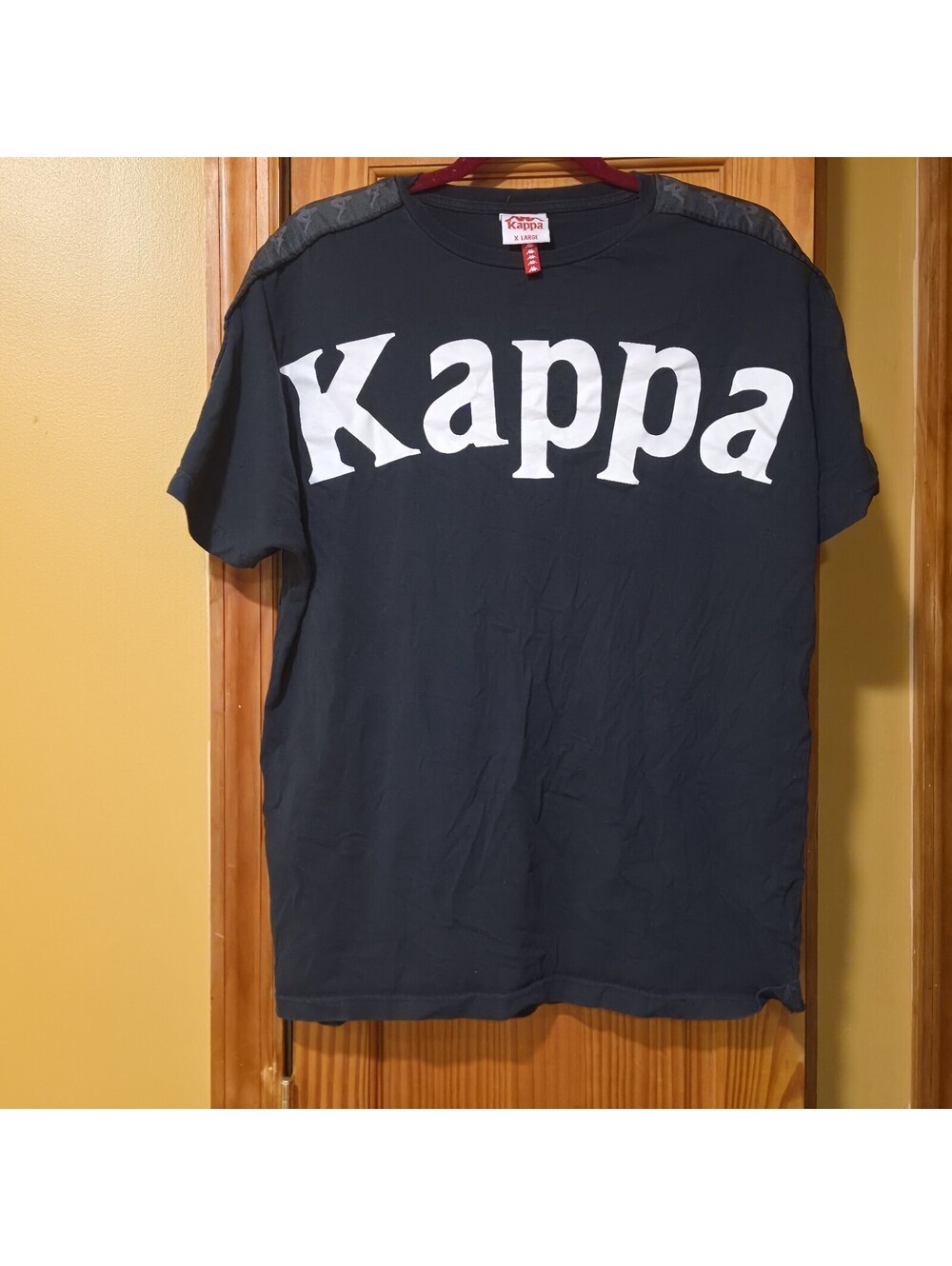 Kappa Black & White Logo T Shirt Mens Xl
